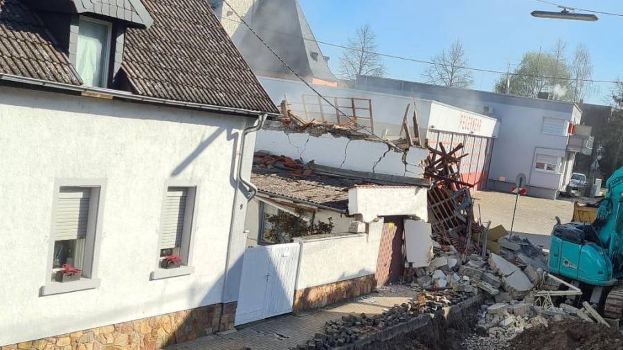 Wohnhaus in Heidesheim eingestürzt!