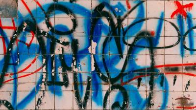 Polizei gegen Hass & Hetze Graffitis