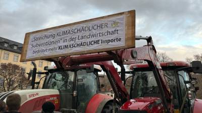 Traktoren-Demos in Mainz