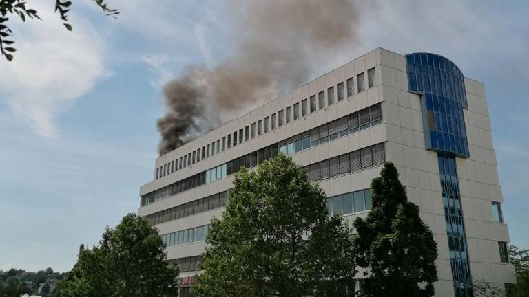 Brand auf Dachterasse in Wiesbaden