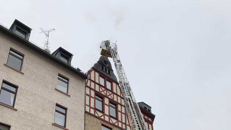 Dachstuhlbrand in der Neustadt