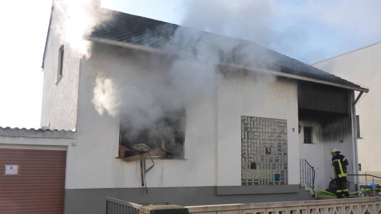Feuer in Einfamilienhaus in Mainz-Drais