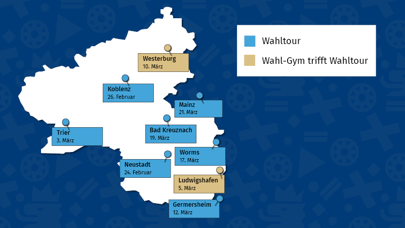 „Wahltour“ der Landeszentrale für politische Bildung Rheinland-Pfalz und dem Landtag 1